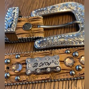 BHW Women’s Western Rhinestone Belt L